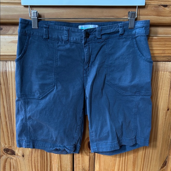 Aventura Pants - Aventura Shorts Blue Organic Cotton Pockets Women's‎ Size 4